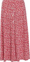 Cassis - Female - Halflange rok met bloemenprint  - Rood