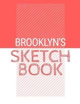 Brooklyn's Sketchbook: Personalized red sketchbook with name