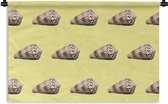 Tapisserie - Tapisserie - Coquillages - Motifs - Jaune - 150x100 cm - Tapisserie