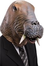Carnival Toys Hoofdmasker Walrus Latex Grijs One-size