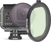 JSR ronde behuizing duiken kleurenlensfilter voor GoPro HERO8 zwart (geel)