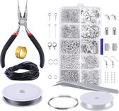 Sieraden Maken Set 906 delig - Onderdelen - Kralen - Starterspakket - voor Armbanden Kettingen en Oorbellen