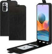 Voor Xiaomi Redmi Note 10 Pro / Note 10 Pro (Indiase versie) / Note 10 Pro Max R64 Texture enkele verticale flip lederen beschermhoes met kaartsleuven en fotolijst (zwart)