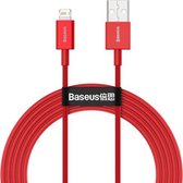 Baseus Superior-serie CALYS-C09 2,4 A USB naar 8-pins interface Snelle oplaadgegevenskabel, kabellengte: 2 m (rood)