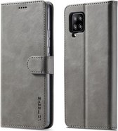 Voor Samsung Galaxy A42 5G LC.IMEEKE Kalfsstructuur Horizontale Flip Leren Case met Houder & Kaartsleuven & Portemonnee (Grijs)