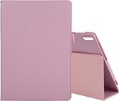 Voor Lenovo Tab 4 10 Plus (TB-X704) / Tab 4 10 (TB-X304) Litchi Textuur Effen Kleur Horizontale Flip Leren Case met Houder & Pen Slot (Roze)