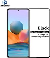 Voor Geschikt voor Xiaomi Redmi Note 10 Pro / Note 10 Pro Max PINWUYO 9H 3D Gebogen Volledig Scherm Explosieveilige Gehard Glas Film (Zwart)