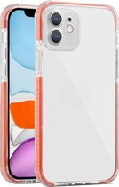 Kleurrijke serie schokbestendige krasbestendige TPU + acryl beschermhoes voor iPhone 11 (oranje)