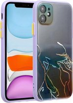 Inktschilderstijl TPU beschermhoes voor iPhone 11 (inktgoud)
