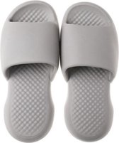 Zomer Super Dikke Zachte Bodem Plastic Slippers Heren Indoor Defensieve Huishoudelijke Badslippers, Maat: 40-41 (Lichtgrijs)