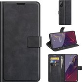 Voor Wiko Power U20 Retro Kalfspatroon Gesp Horizontale Flip Leren Case met Houder & Kaartsleuven & Portemonnee (Zwart)