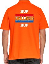 Oranje fan poloshirt voor heren - Hup Holland hup - Holland / Nederland supporter - EK/ WK shirt / outfit XL