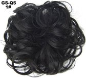 Haar Wrap, Brazilian hairextensions knotje zwart 1#
