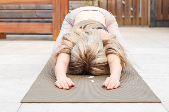 Tapis de yoga écologique collant extra épais lune vert foncé - Lotus | 6 mm | tapis de fitness | tapis de sport | tapis de Pilates