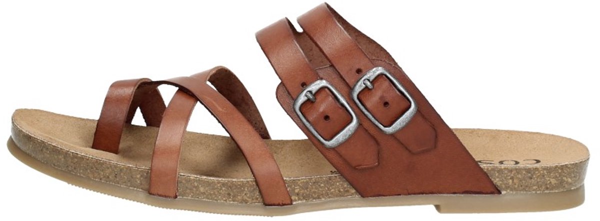 cosmos - 6106801 - Dames slippers - Kleur: Cognac - Maat: 44
