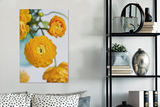 Peintures sur Toile - Fleurs - Extérieur - Oranje - 60x90 cm - Décoration murale