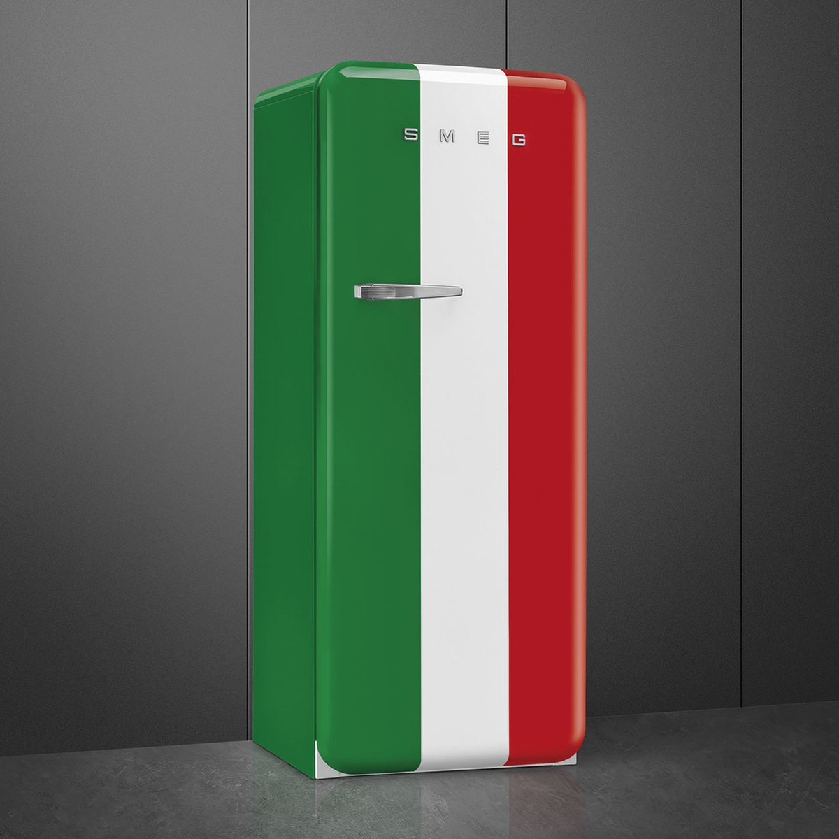 Smeg FAB28RDIT5 italiaanse vlag Koelkast met vriesvak Groen