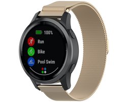 123watches milanese band - champagne - - Geschikt voor Polar Vantage M / Vantage M2 / Vantage M3 /Vantage V3 / Grit X / Grit X Pro / Grit X2 Pro / Overige smartwatches met 22mm bandje