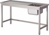 Gastro-Inox Korven Spoeltafel, Zonder Onderblad Rechts, Gastro-Inox 305.035