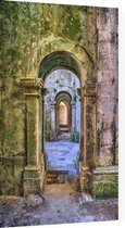 Oude stenen doorgang - Foto op Plexiglas - 40 x 60 cm