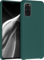 kwmobile telefoonhoesje voor Samsung Galaxy S20 Plus - Hoesje met siliconen coating - Smartphone case in turqoise-groen