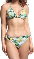 Siretessile Bikini Acireale Dames Polyamide Wit/geel Maat M