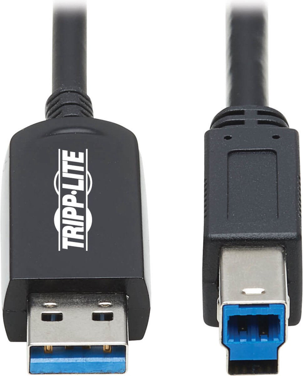 Tripp Lite U328F-20M USB-kabel USB 3.2 Gen 1 (3.1 Gen 1) USB A USB B Zwart