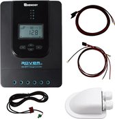 MPPT Laadregelaar 30A Renogy Rover Li - Charge Controller - Laadregelaar Voor Zonnepanelen - Plug & Play - Met temperatuursensor - Dakdoorvoer - Solarkabel 6mm2 Met Mc4 connectoren