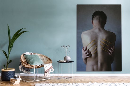 Griffes sur votre toile de dos 2cm 120x180 cm - Tirage photo sur toile (Décoration murale salon / chambre) XXL / Groot format!