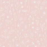 Little Dutch - Vliesbehang - Wild Flowers Pink - Roze - 10mx53cm