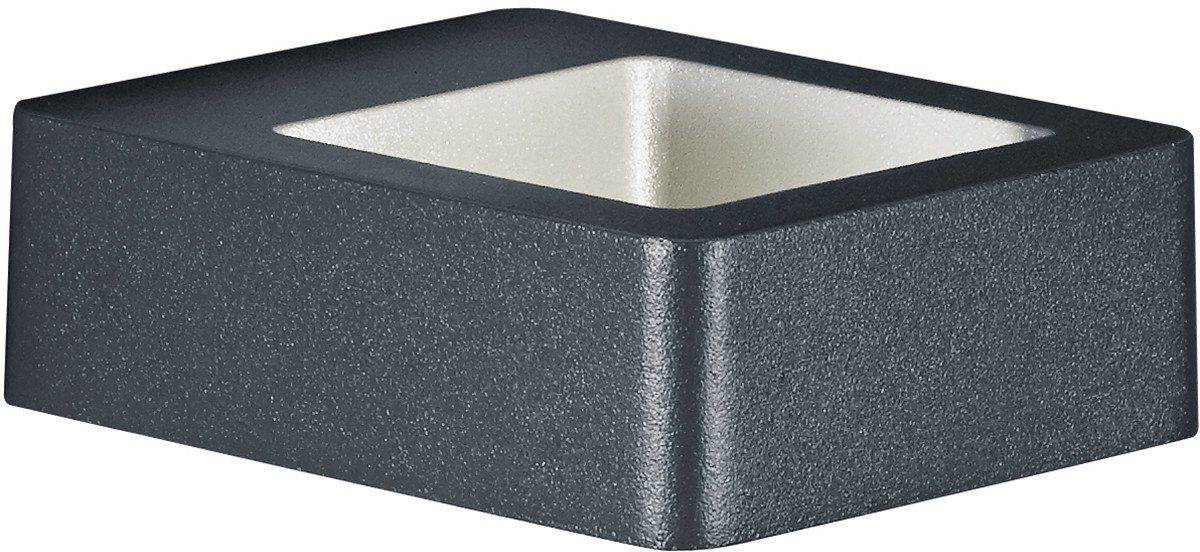 LED Tuinverlichting - Tuinlamp - Trion Riona - Wand - 4W - Warm Wit 3000K - Mat Antraciet - Aluminium