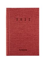 Brepols Agenda 2022 - Optivision Small NL - Optimaal leesbaar - 8,1 x 12 cm - Rood