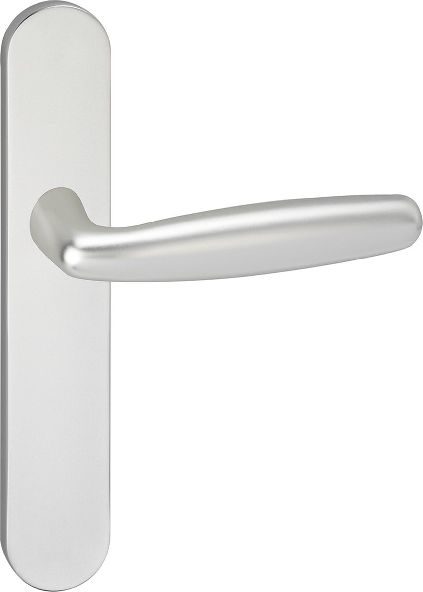 Deurkruk - Impresso Cambridge - Voor binnen - Ovaal deurschild - Aluminium - 2 stuks