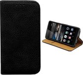 Klaphoesje - Telefoonhoesje met pashouder - Hoesje voor Huawei P10 - Zwart