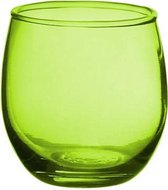 Theelichthouder - Waxinelichthouder Set - 12 stuks - Lime - 6x7cm