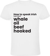Speak Irish Heren t-shirt | ierland | ireland | belfast | pub | dublin | engeland | brexit | Wit