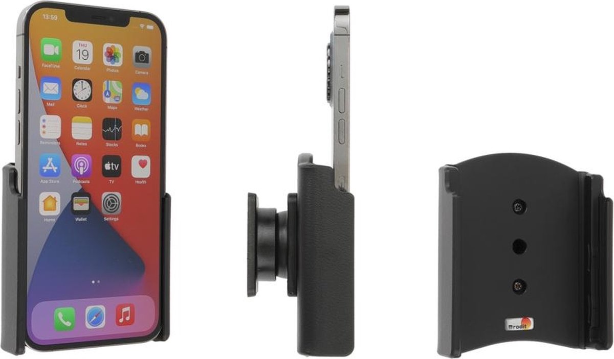 Brodit houder geschikt voor Apple iPhone 12 Pro Max Passieve houder met swivelmount