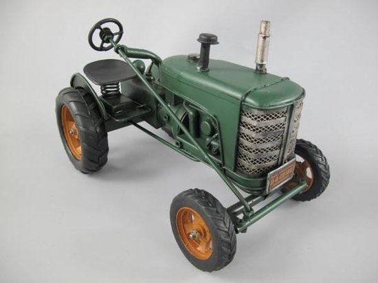 tractor - klassieke trekker - ijzer - 16 cm hoog