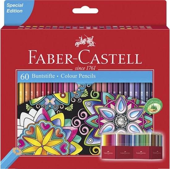 Foto: Faber castell kleurpotloden castle 60 stuks fc 111260