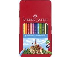 Faber-Castell kleurpotloden - Castle - blik 12 stuks - FC-115801