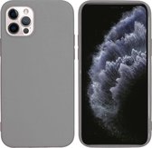 iPhone 12 Pro / 12 Hoesje Siliconen - iMoshion Color Backcover - Grijs