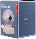 Kikkerland doos met "Solar Radiometer" erop, toont een glazen bol op houten voet.