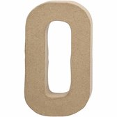 Letter, O, H: 20,4 cm, B: 11,5 cm, dikte 2,5 cm, 1stuk/ 1 stuk