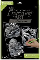 SILF-SET1 3 PC SILVER ENGRAVING ART SET