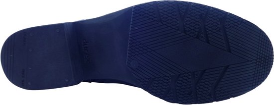 Zool van zwarte veterboot met profiel en merknaam Durea.