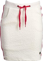 Meisjes rok offwhite/rood accent en jacquard motief | Maat 128/ 8Y