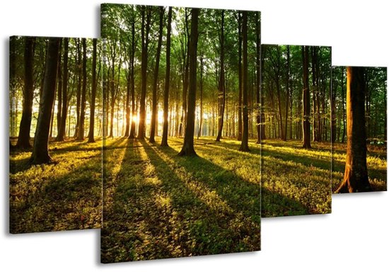 Peinture sur toile Nature | Vert jaune | 160x90cm 4 Liège