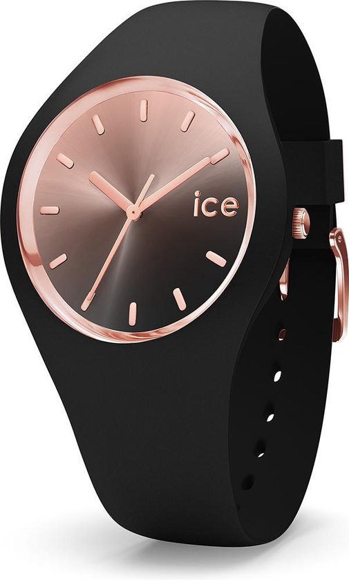 Ice-Watch Sunset IW015748 Horloge - Siliconen - Zwart - âˆ…  40 mm