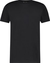 Purewhite - Heren Regular Fit Essential T-shirt - Zwart - Maat XXL