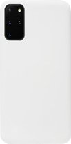 - ADEL Siliconen Back Cover Softcase Hoesje Geschikt voor Samsung Galaxy S20 FE - Wit